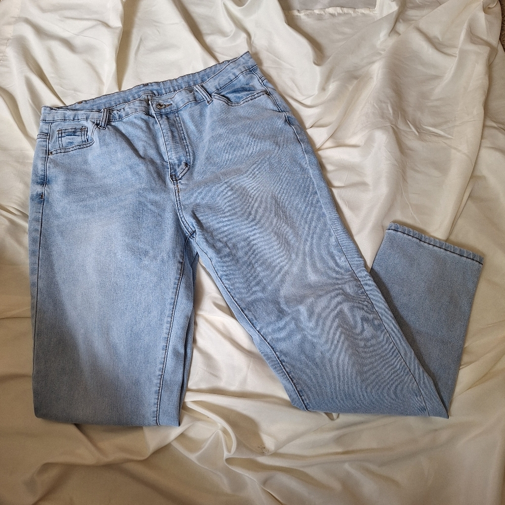 SHEIN Skinny Jeans Size XXL 14 Blue